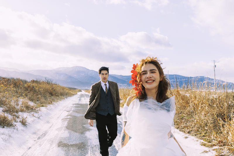 铁道旁的爱恋 第18张 日本婚纱照 日本旅拍 日本尼鹿摄影