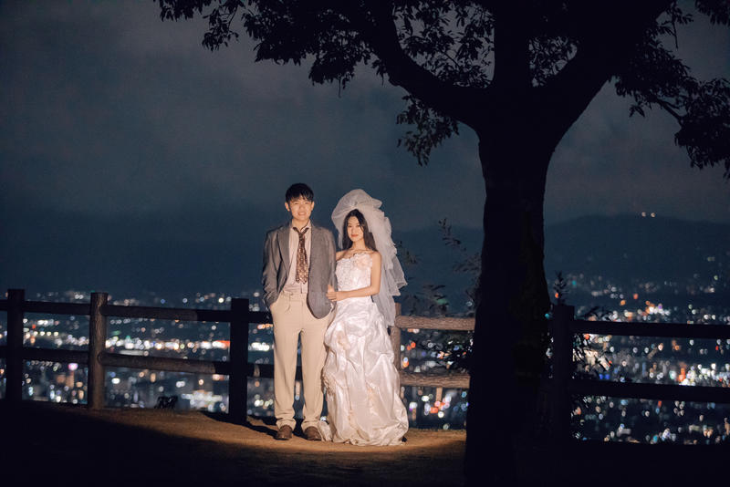 若草山夜景婚纱照 第2张 日本婚纱照 日本旅拍 日本尼鹿摄影