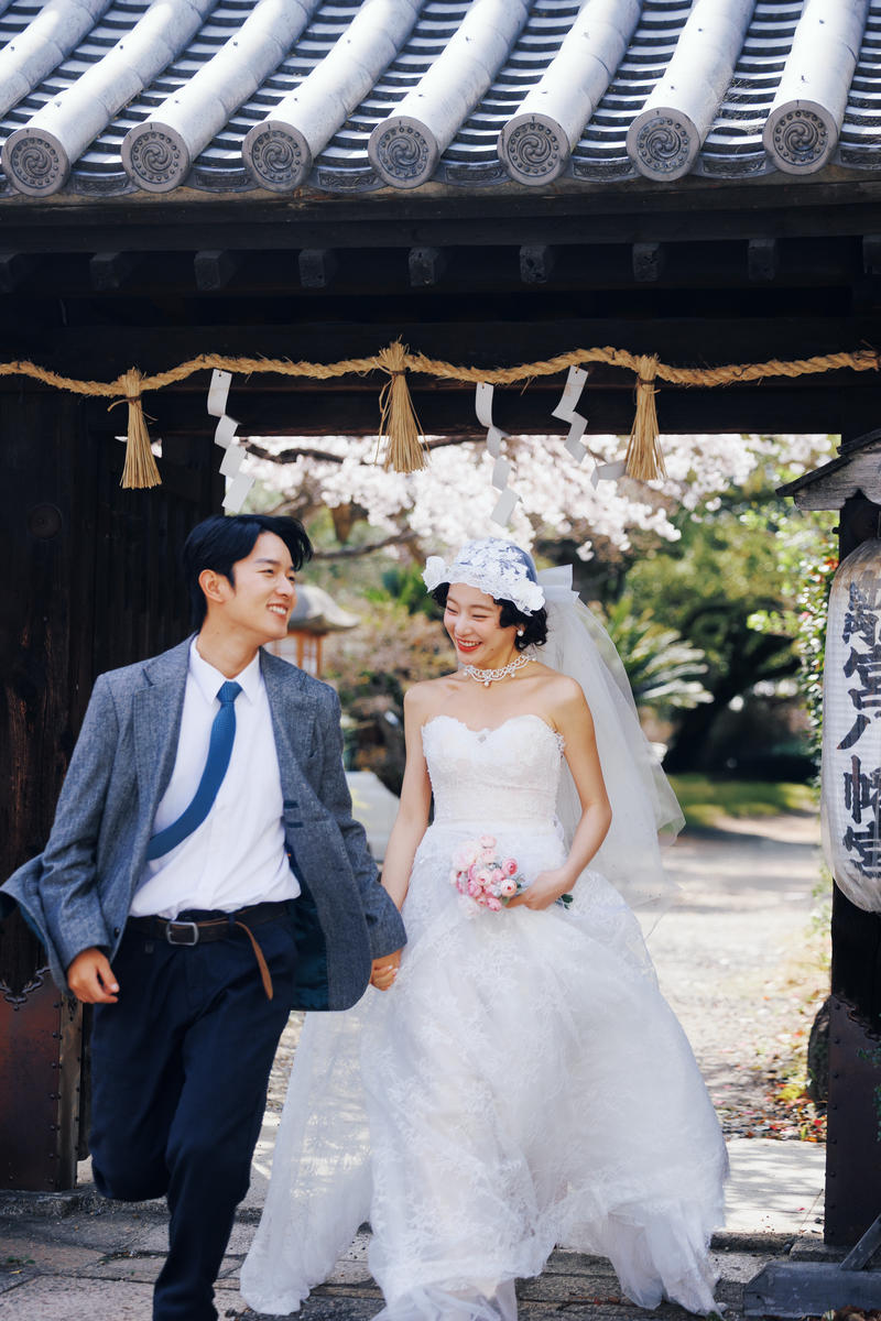 京都樱花婚纱照 第16张 日本婚纱照 日本旅拍 京都樱花婚纱照 日本樱花婚纱照 日本尼鹿摄影