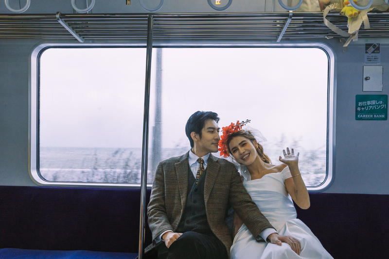 铁道旁的爱恋 第7张 日本婚纱照 日本旅拍 日本尼鹿摄影
