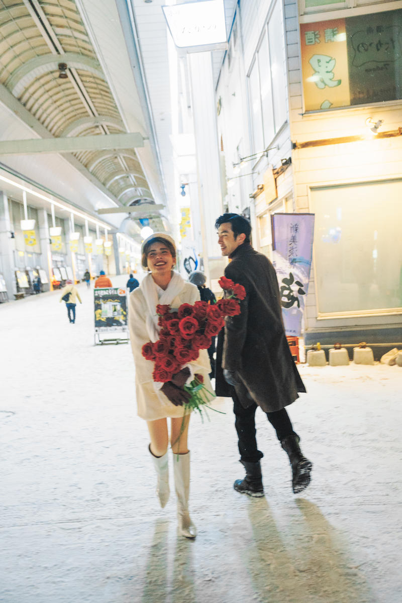 北海道的雪夜 第18张 日本婚纱照 日本旅拍 北海道婚纱照 日本雪景婚纱照 日本尼鹿摄影