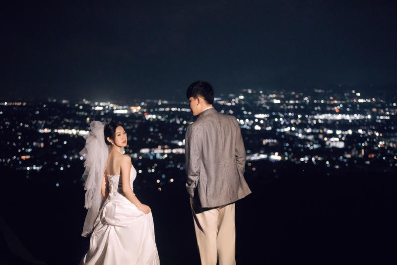 若草山夜景婚纱照 第6张 日本婚纱照 日本旅拍 日本尼鹿摄影