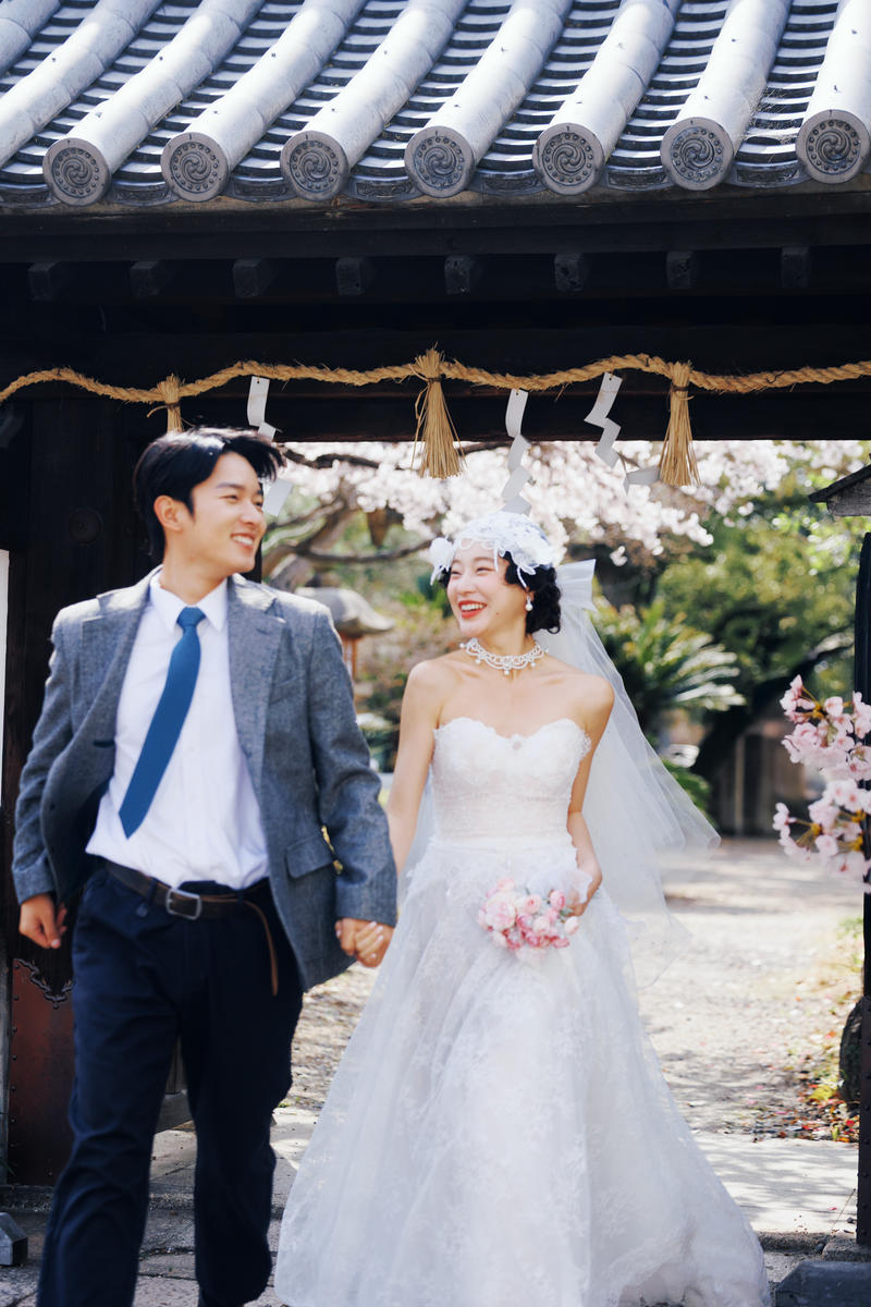 京都樱花婚纱照 第14张 日本婚纱照 日本旅拍 京都樱花婚纱照 日本樱花婚纱照 日本尼鹿摄影
