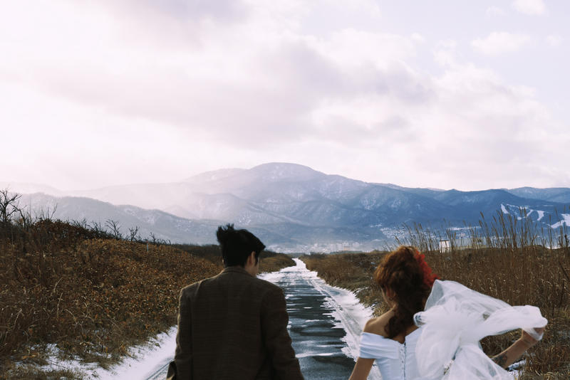 铁道旁的爱恋 第15张 日本婚纱照 日本旅拍 日本尼鹿摄影