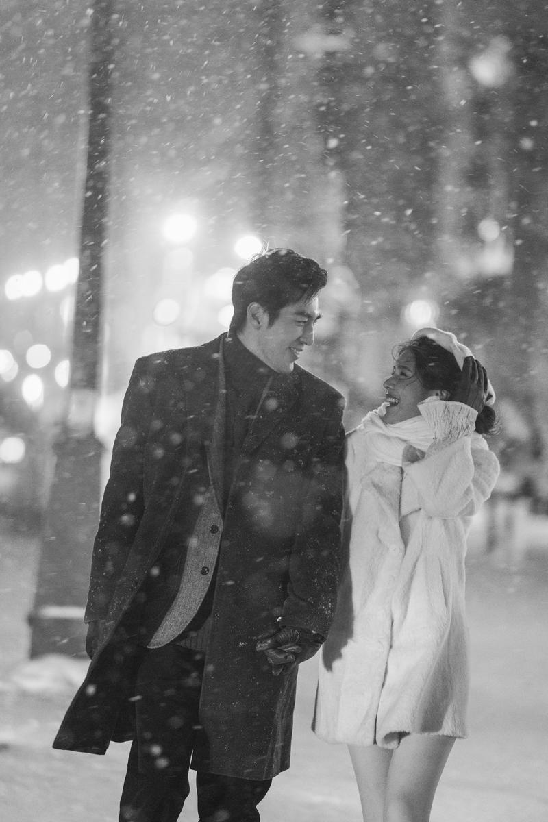 北海道的雪夜 第4张 日本婚纱照 日本旅拍 北海道婚纱照 日本雪景婚纱照 日本尼鹿摄影