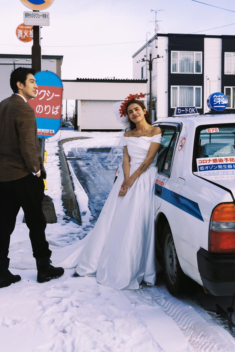 铁道旁的爱恋 第4张 日本婚纱照 日本旅拍 日本尼鹿摄影