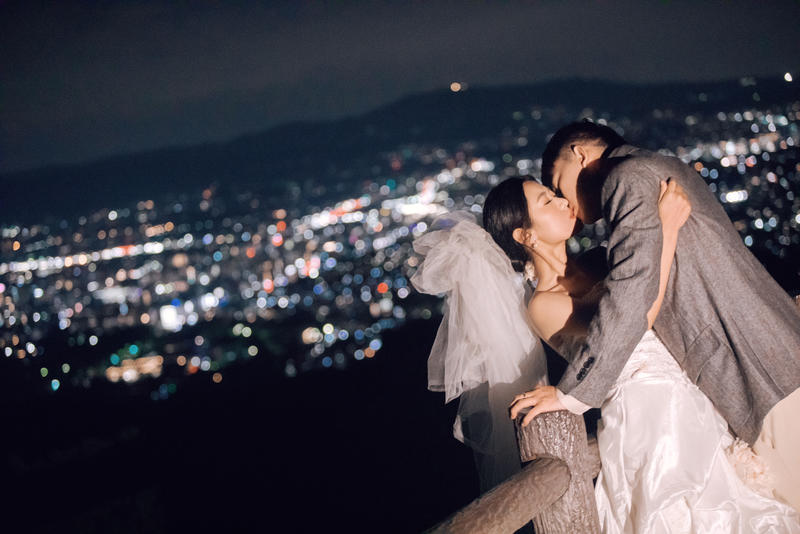 若草山夜景婚纱照 第11张 日本婚纱照 日本旅拍 日本尼鹿摄影