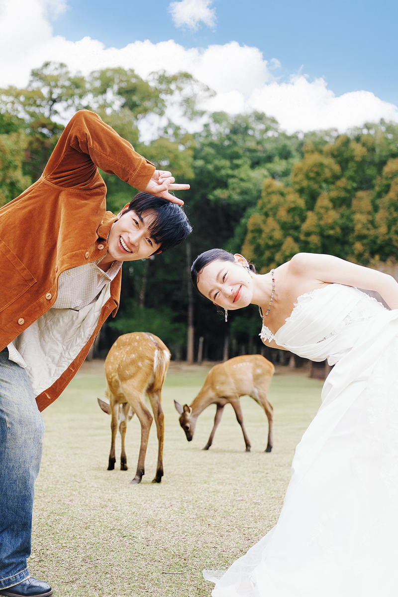 奈良小鹿 第2张 日本婚纱照 日本旅拍 奈良旅拍 日本尼鹿摄影