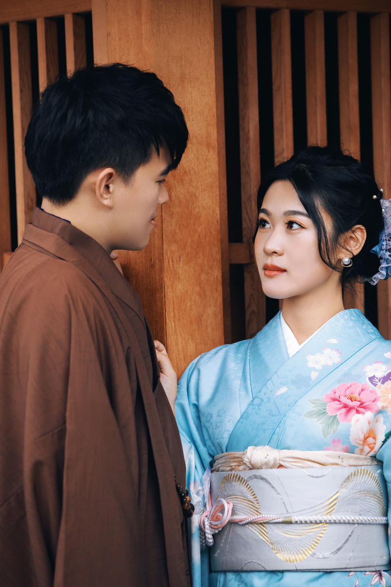 京都回忆 第4张 日本婚纱照 日本旅拍 京都樱花婚纱照 日本尼鹿摄影