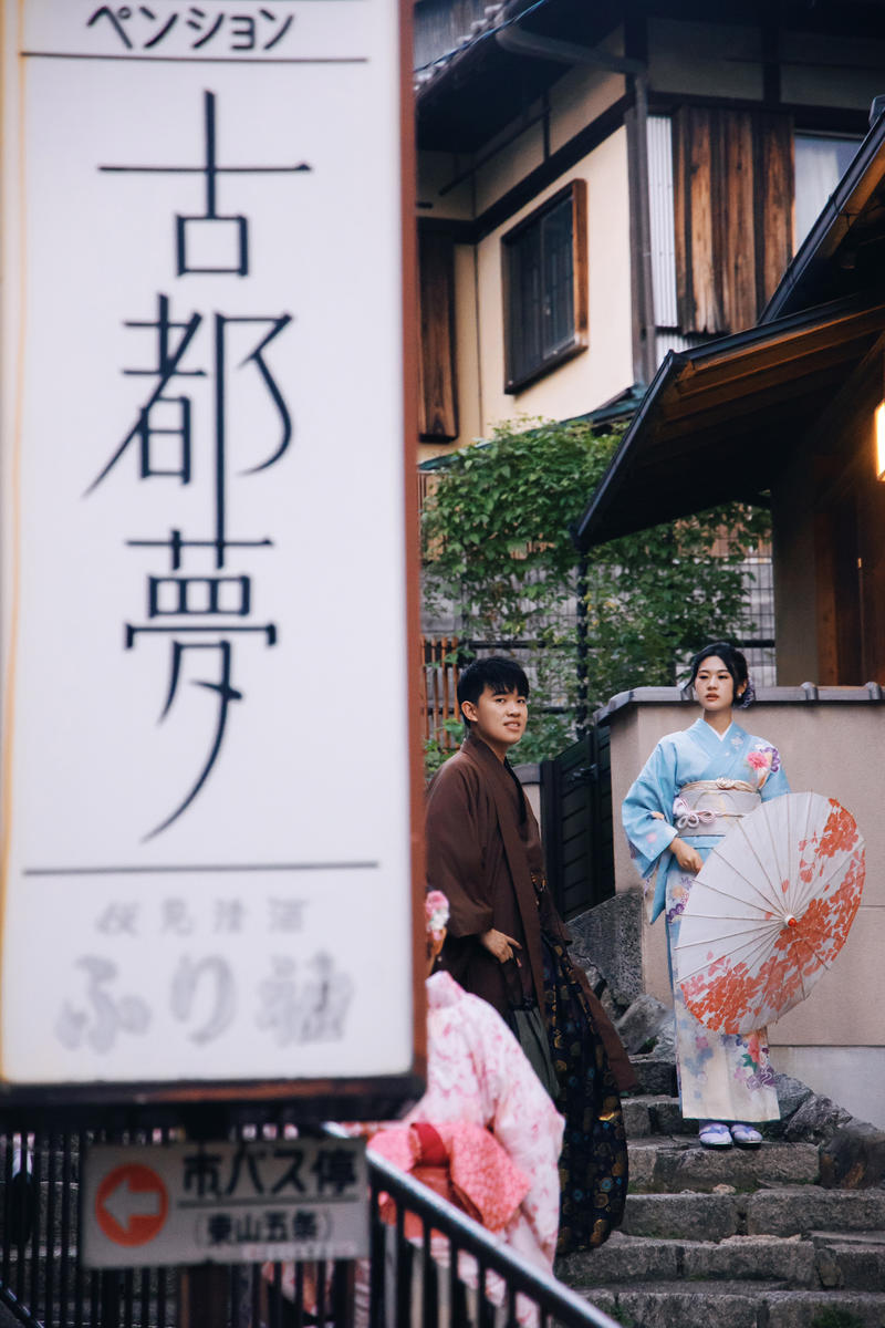 京都回忆 第15张 日本婚纱照 日本旅拍 京都樱花婚纱照 日本尼鹿摄影