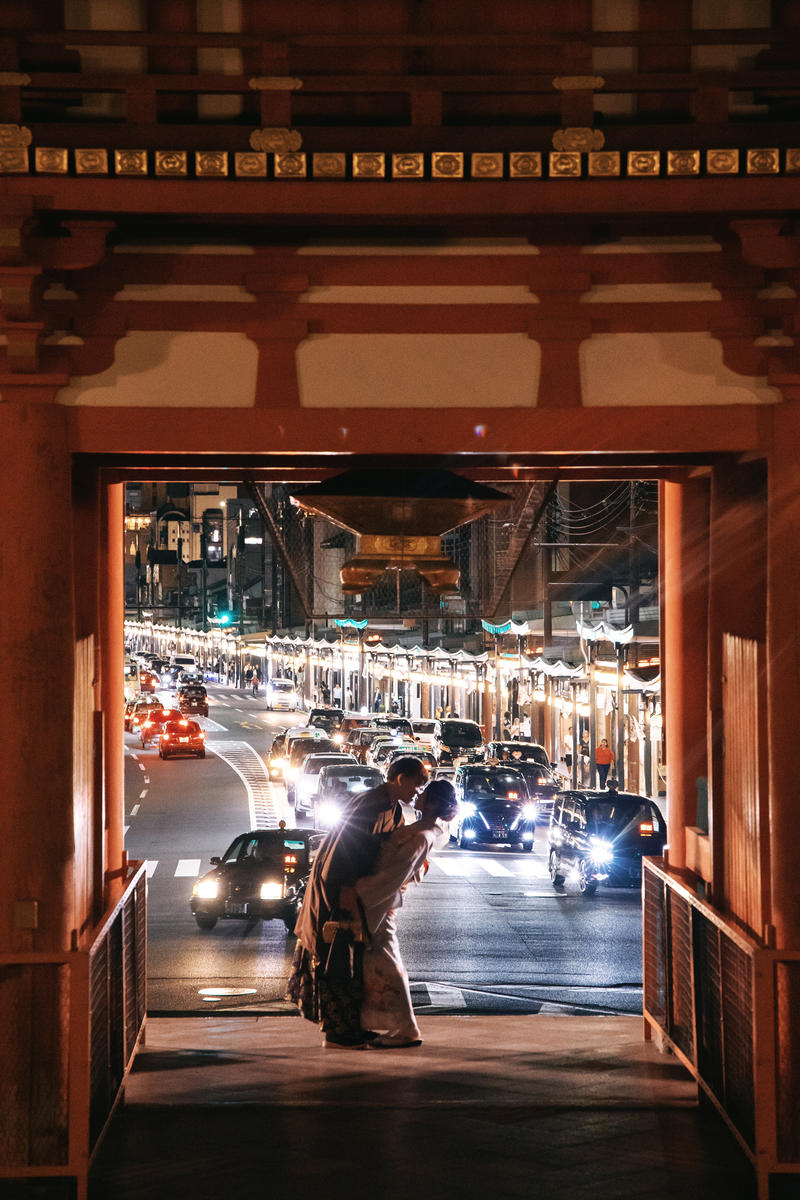 京都回忆 第6张 日本婚纱照 日本旅拍 京都樱花婚纱照 日本尼鹿摄影